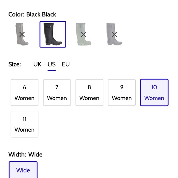 Women Hunter Huntress Black Original Matte Tall PullOn Rain Boots - Picture 7 of 7